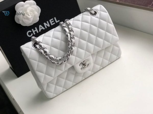 chanel classic handbag white for women 99in255cm a01112 buzzbify 1 2