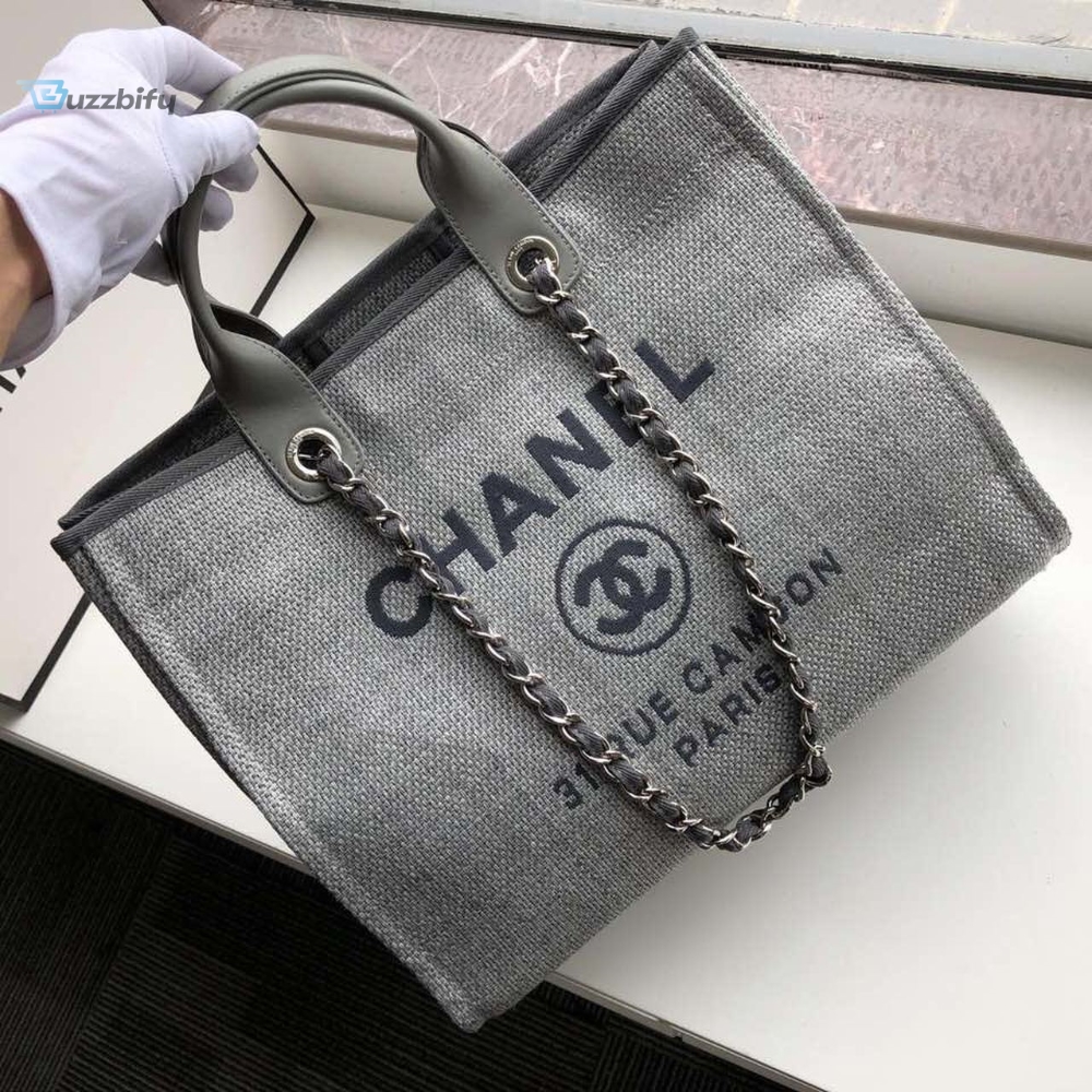Chanel Small Shopping Bag Silver Hardware Grey For Women, Women’s Handbags, Shoulder Bags 15.2in/39cm AS3257