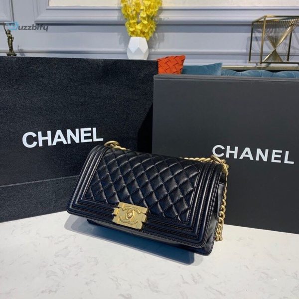 chanel boy handbag gold toned hardware black for women womens bags shoulder and crossbody bags 98in25cm a67086 buzzbify 1 6