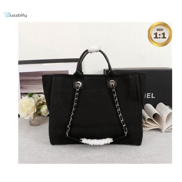 chanel large deauville pearl tote bag black for women 15in38cm a66941 buzzbify 1 11