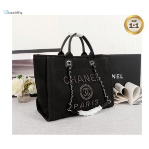 chanel large deauville pearl tote bag black for women 15in38cm a66941 buzzbify 1 16