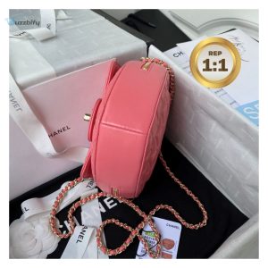 chanel mini heart bag coral pink for women 7in18cm as3191 b07958 nh621 buzzbify 1 4