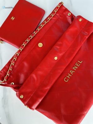 chanel 22 handbag redpink for women 39cm 153in as3261 buzzbify 1 1