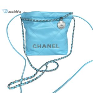 chanel 22 mini handbag blue for women 20cm 79in as3980 buzzbify 1