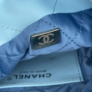 chanel 22 mini handbag blue for women 20cm 79in as3980 buzzbify 1 2