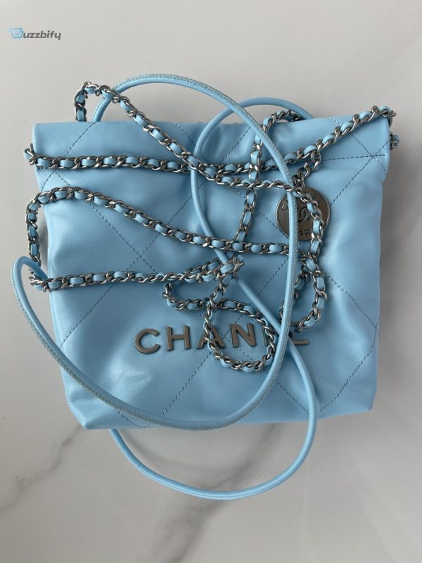 chanel 22 mini handbag blue for women 20cm 79in as3980 buzzbify 1 3