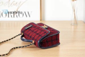 chanel small flap bag with top handle red for women 25cm 98in buzzbify 1 5