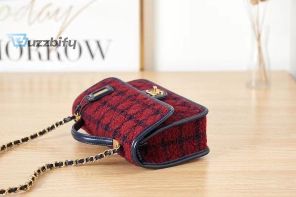 chanel small flap bag with top handle red for women 25cm 98in buzzbify 1 5
