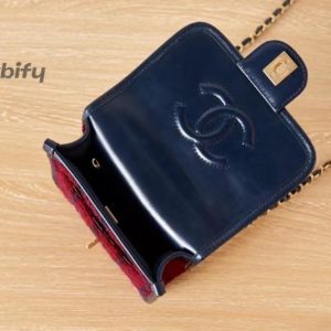 chanel mini flap bag with top handle red for women 205cm 8in buzzbify 1 3