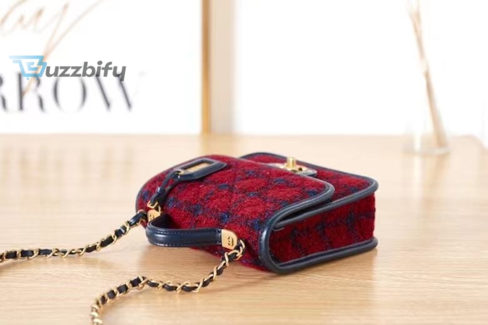Chanel Mini Flap Bag With Top Handle Red For Women 20.5Cm 8In 18 Chanel Mini Flap Bag With Top Handle Red For Women 20.5cm / 8in