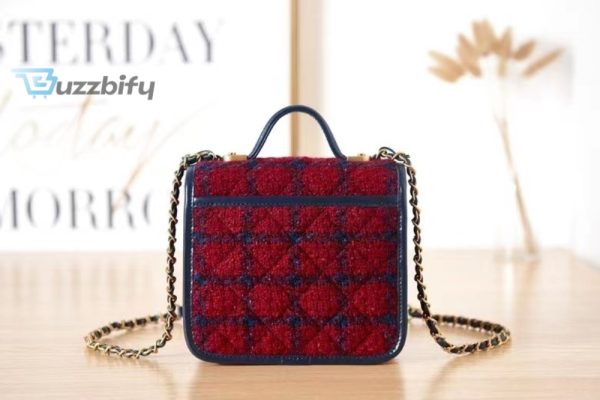 chanel mini flap bag with top handle red for women 205cm 8in buzzbify 1 7