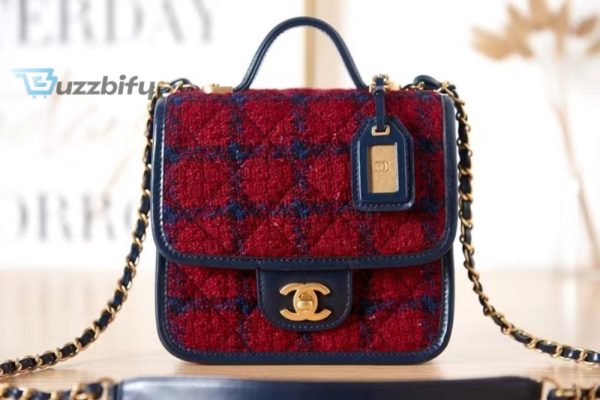 chanel mini flap bag with top handle red for women 205cm 8in buzzbify 1 8