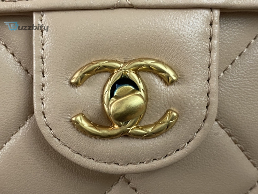Chanel Mini Flap Bag With Top Handle Yellowbeige For Women 15Cm 6In As4035 34 Chanel Mini Flap Bag With Top Handle Yellow/Beige For Women 15cm / 6in AS4035
