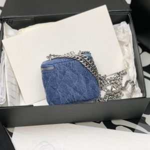 chanel mini vanity bag blue for women 11cm 43in buzzbify 1 5