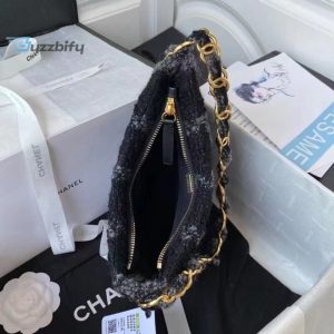 chanel cc hobo bag black for women 24cm 94in as3562 buzzbify 1 3