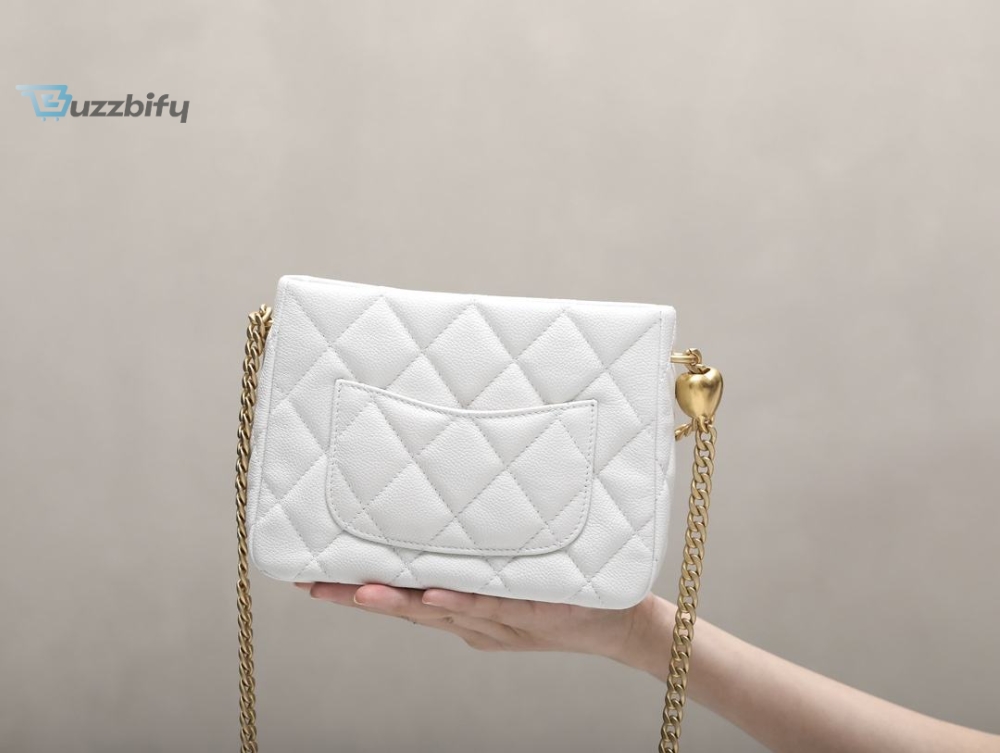 Chanel Hobo Heart Adjustment Buckle White For Women 18Cm 7.1In 16 Chanel HoBo Heart Adjustment Buckle White For Women 18cm / 7.1in