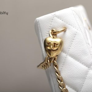 chanel hobo heart adjustment buckle white for women 18cm 71in buzzbify 1 5