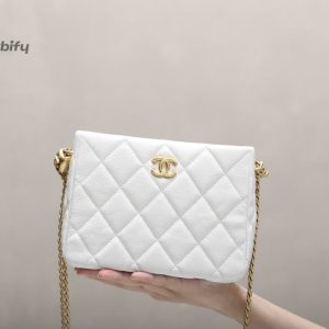 chanel hobo heart adjustment buckle white for women 18cm 71in buzzbify 1 9