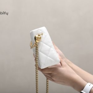 chanel hobo heart adjustment buckle white for women 18cm 71in buzzbify 1 10