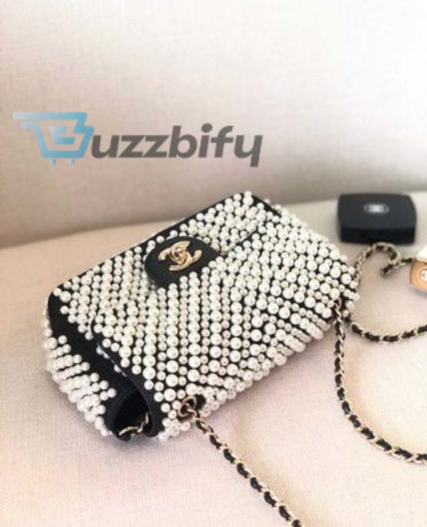 chanel 19s mini pearl on flap black for women 199cm 78in buzzbify 1 2