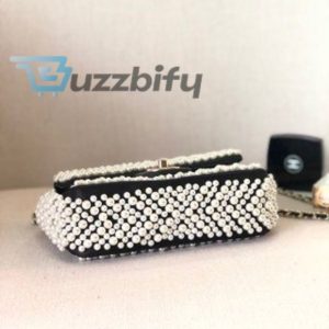 chanel 19s mini pearl on flap black for women 199cm 78in buzzbify 1 4