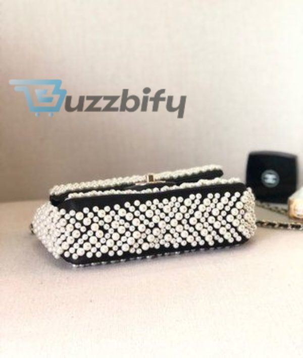 chanel 19s mini pearl on flap black for women 199cm 78in buzzbify 1 4
