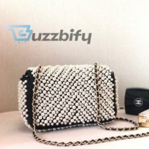 chanel 19s mini pearl on flap black for women 199cm 78in buzzbify 1 5