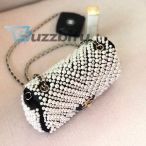 chanel 19s mini pearl on flap black for women 199cm 78in buzzbify 1 6