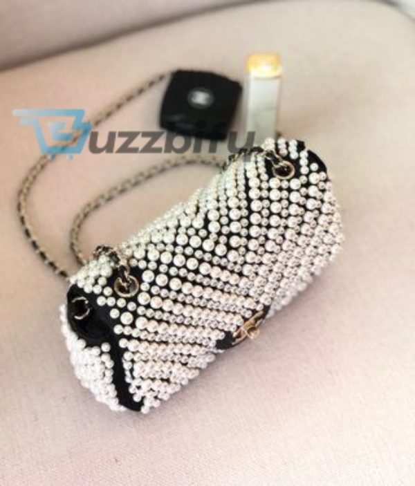 chanel 19s mini pearl on flap black for women 199cm 78in buzzbify 1 6