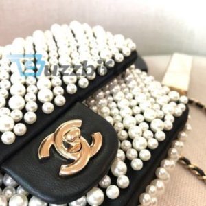 chanel 19s mini pearl on flap black for women 199cm 78in buzzbify 1 7