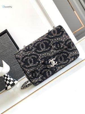 chanel paris double flap handbag black for women 20cm 79in buzzbify 1 1