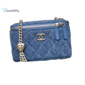 chanel medium vanity bag blue for women 17cm 67in buzzbify 1