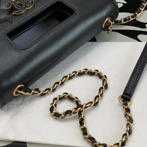 chanel mini top handle bag black for women 20cm 79in buzzbify 1 1