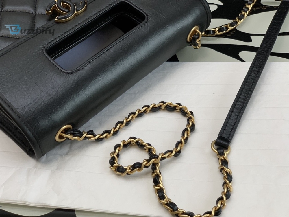 Chanel Mini Top Handle Bag Black For Women 20Cm  7.9In