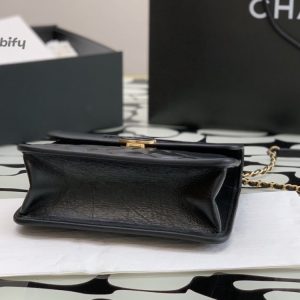 chanel mini top handle bag black for women 20cm 79in buzzbify 1 2