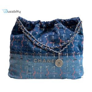 chanel demin medium bag blue for women 385cm 151in buzzbify 1