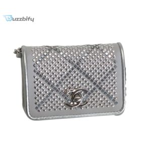 chanel metallic mini flap bag silver for women 167cm 66in buzzbify 1