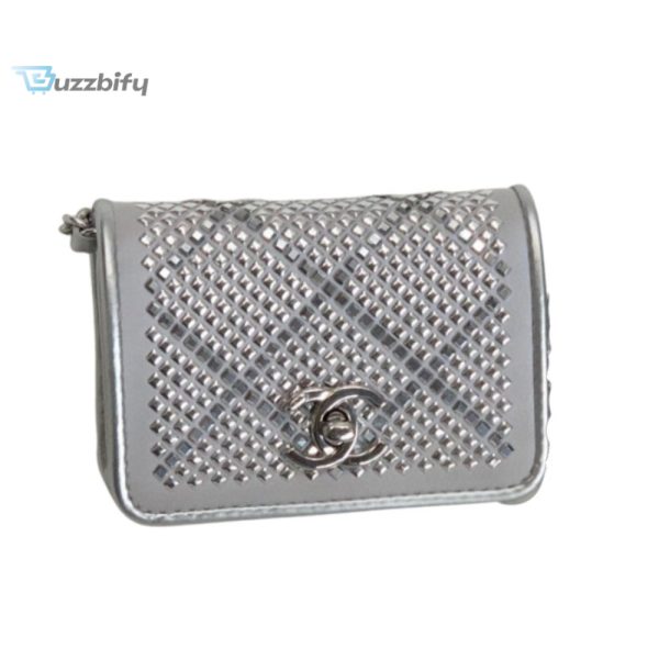Chanel Metallic Mini Flap Bag Silver For Women 16.7Cm  6.6In