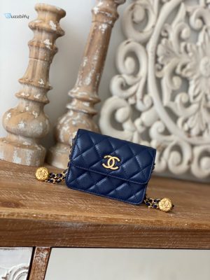 chanel clutch with chain blue for women womens bags 48in123cm buzzbify 1