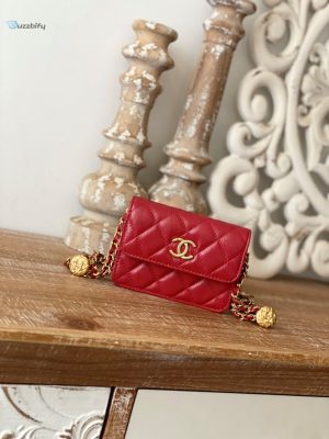 chanel clutch with chain red for women womens bags 48in123cm buzzbify 1