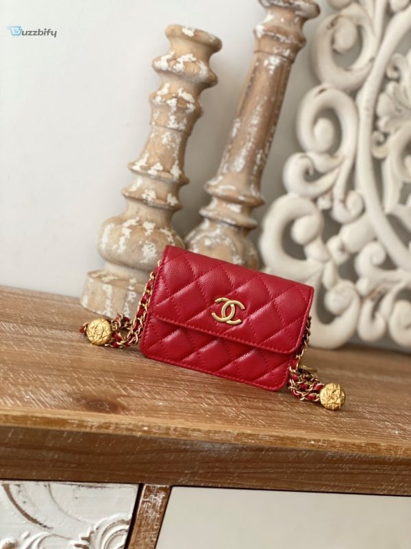 chanel clutch with chain red for women womens bags 48in123cm buzzbify 1
