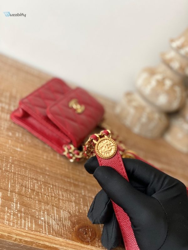 chanel clutch with chain red for women womens bags 48in123cm buzzbify 1 2