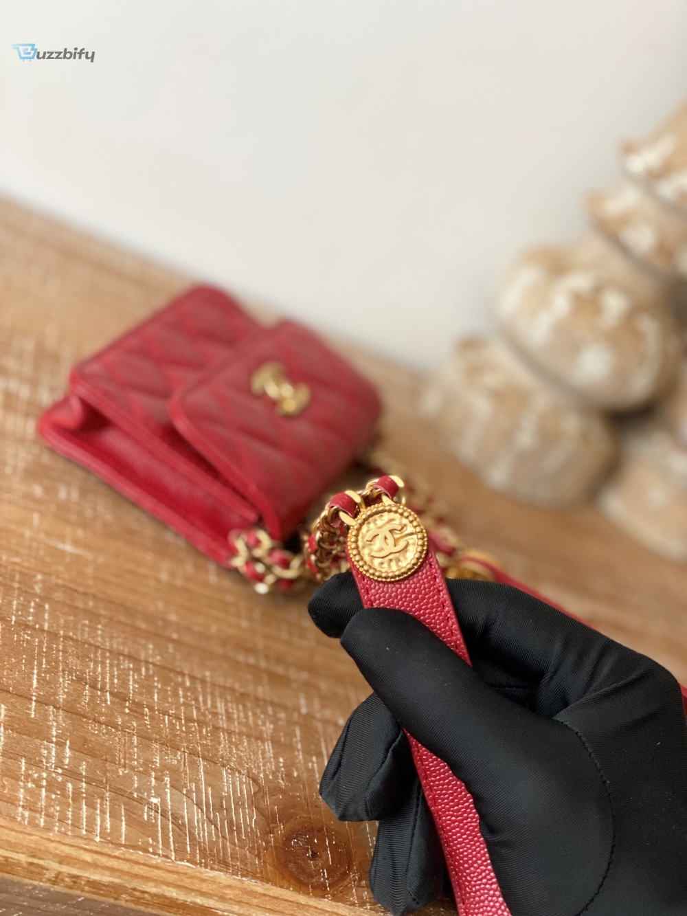 Chanel Clutch With Chain Red For Women Womens Bags 4.8In12.3Cm 14 Chanel Clutch With Chain Red For Women, Women’s Bags 4.8in/12.3cm