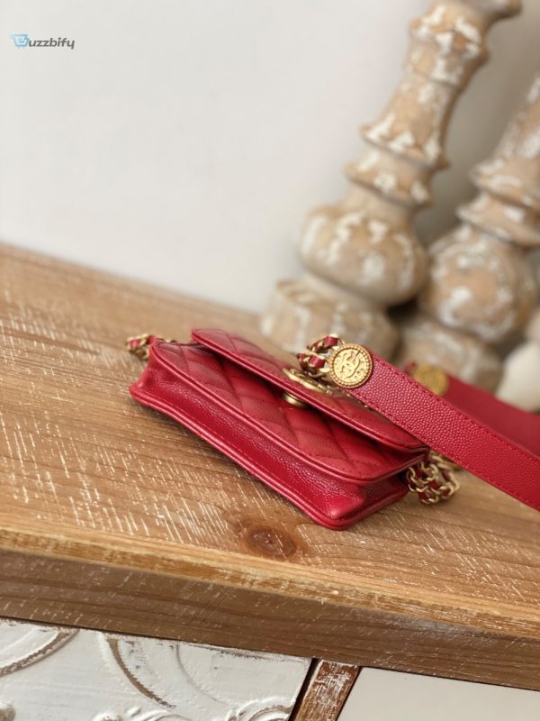 chanel clutch with chain red for women womens bags 48in123cm buzzbify 1 4