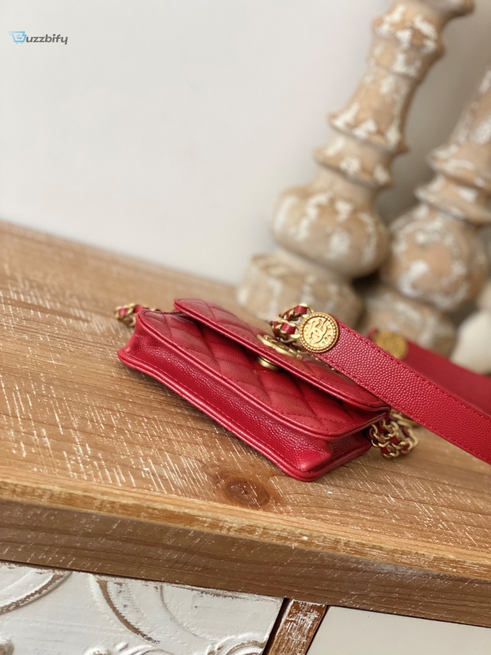 Chanel Clutch With Chain Red For Women Womens Bags 4.8In12.3Cm 16 Chanel Clutch With Chain Red For Women, Women’s Bags 4.8in/12.3cm