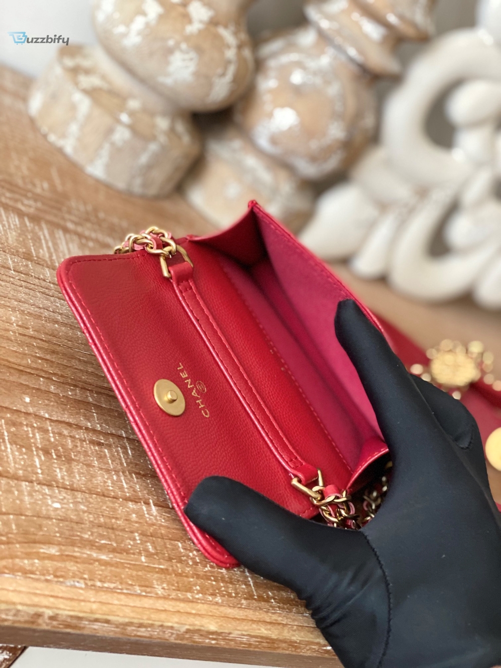 Chanel Clutch With Chain Red For Women Womens Bags 4.8In12.3Cm 17 Chanel Clutch With Chain Red For Women, Women’s Bags 4.8in/12.3cm