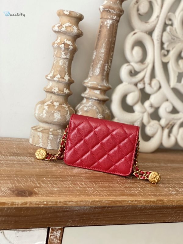 chanel clutch with chain red for women womens bags 48in123cm buzzbify 1 7