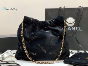 Chanel Small Chanel 22 Handbag Black For Women Womens Bags 11.8In30cm