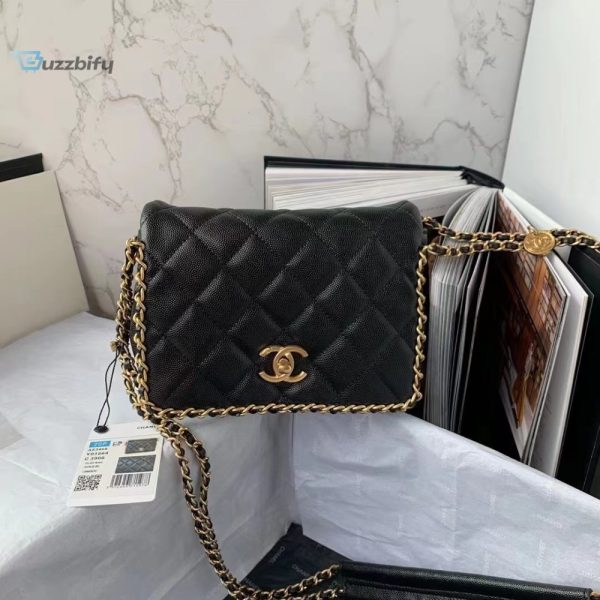 chanel flapbag with chain black for women womens bags 83in21cm buzzbify 1 1