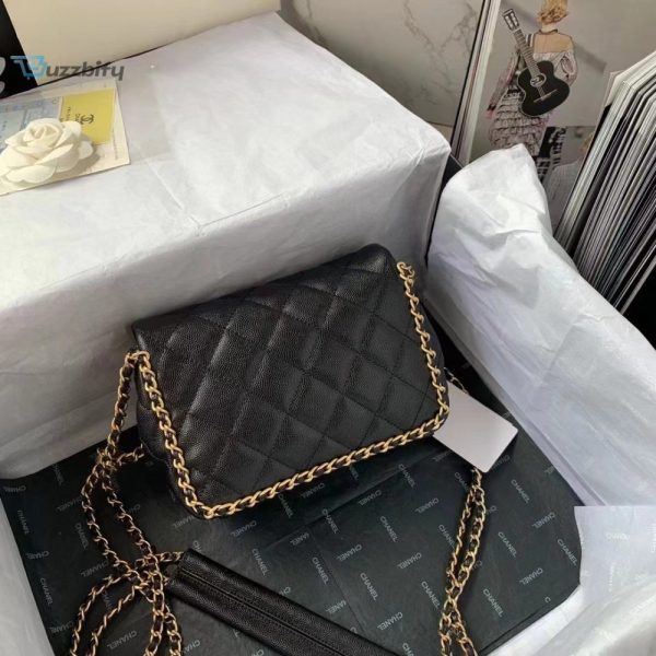 chanel flapbag with chain black for women womens bags 83in21cm buzzbify 1 5